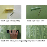 Wood Graining Tool Set – Rubber, 8.9cm & 14cm, 2-Piece Faux Wood Texture Kit