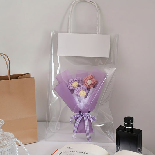 Artificial Flower Bouquet – Mini Wrapped, Handmade Style & Mother's Day Gift