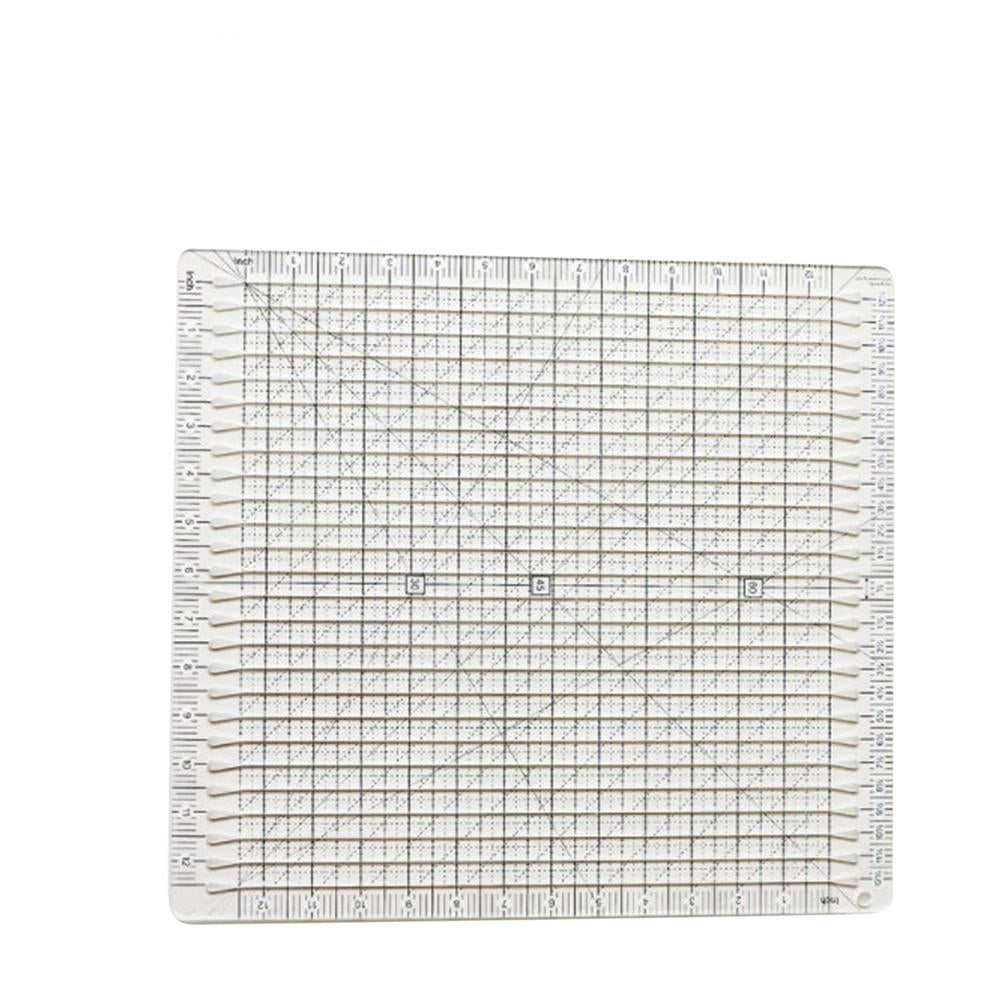5-in-1 Quilting Ruler – Transparent Acrylic, 15/30 cm & 30/45/60° Angles