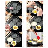 4-Cavity Omelette Pan – Non-Stick, 20cm Aluminium & Induction Compatible
