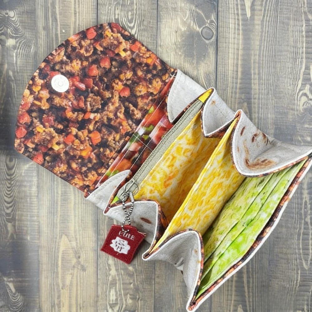 Burrito Geldbörse mit Magnetverschluss – Stylische und Organisierte Aufbewahrung für Geld und Karten