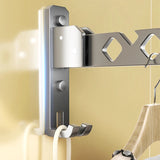 Folding Wall-Mounted Drying Rack – Aluminum, 180° Swivel & Space-Saving