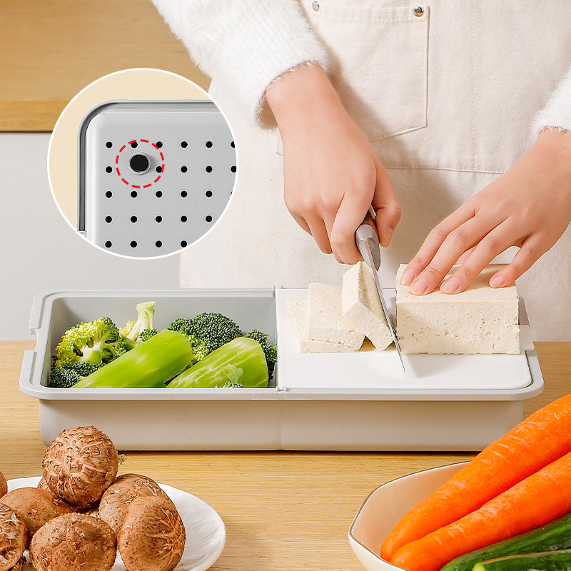 5-in-1 Kitchen Grater & Cutting Board – Stainless Blades, Catch Trays & Hand Guard