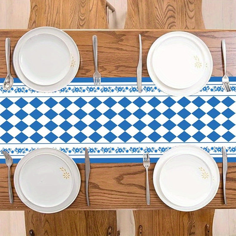 Diamond-Pattern Table Runner – Oktoberfest Table Runner