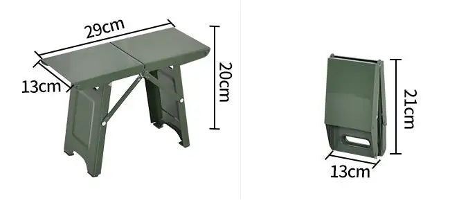 Folding Outdoor Stool with Cushion – Aluminum, Holds 120kg, 1.2kg, Weatherproof