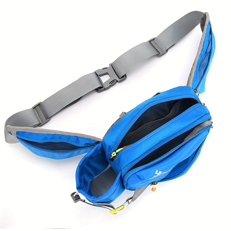 Running Waist Bag with Bottle Holder – 3L Nylon, Adjustable 50–100cm Belt