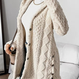 Soft Long Women's Cardigan with Hood – Marit