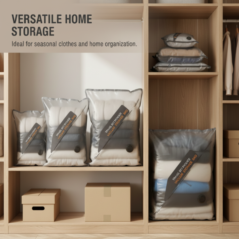 Vacuum Storage Bags – Cordless Pump, 4500Pa Suction & 3 Sizes