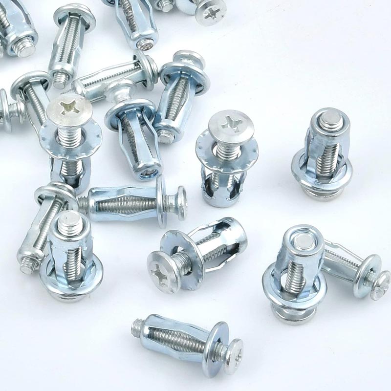 Expansion Bolt Set – Galvanized Carbon Steel, M4×20mm & Flower Spreader Nut