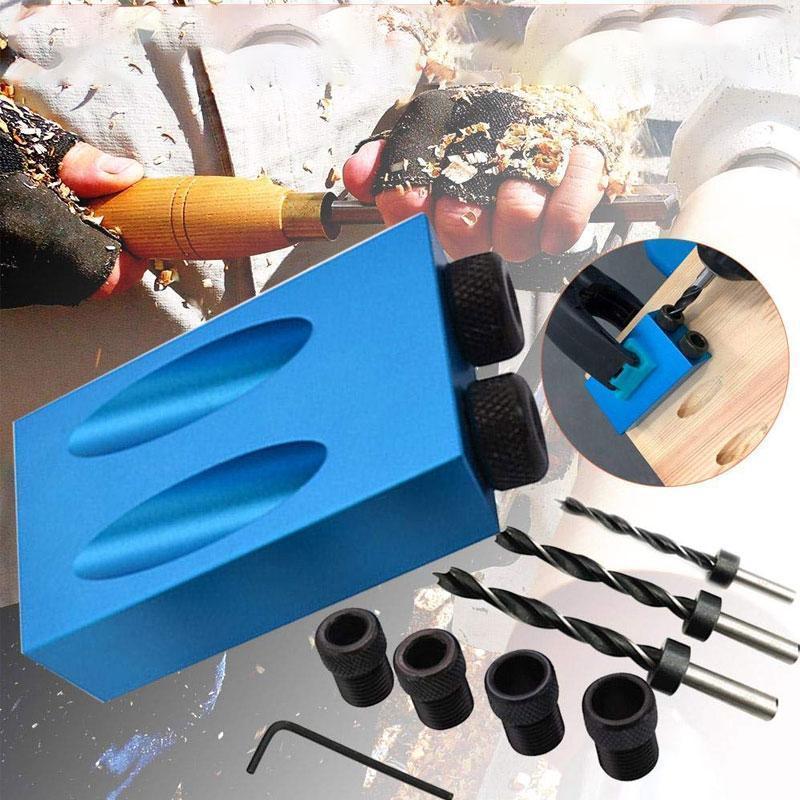 15° Angle Drill Positioner – Aluminum Alloy, 6.1–9.9mm Bits & Compact