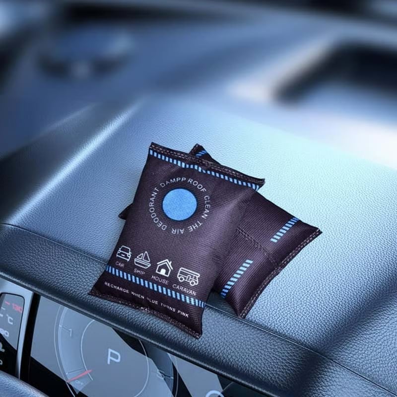 Moisture Absorber – Color Indicator, Mineral Beads & 200g for Closets & Cars