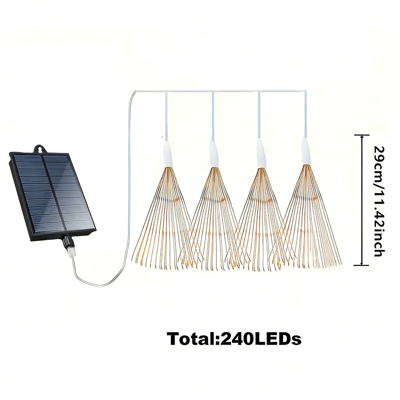 Solar LED Firework Lights – Automatic Outdoor Decorative Lighting for Gardens & Patios