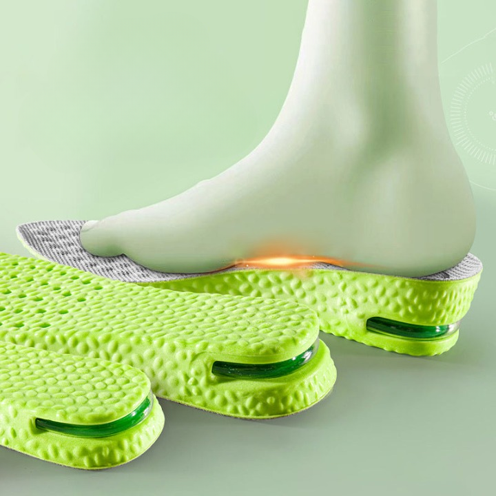 Optimized Product Title: "Höhenerhöhende Einlegesohlen mit Fußgewölbestütze – Diskrete & Bequeme Unterstützung für Mehr Komfort" 

This title includes relevant keywords while emphasizing comfort and discreetness, making it more appealing for search querie