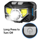 Lumivor – 2-Pack Ultra-Bright Rechargeable LED Headlamp with Motion Sensor