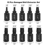 20-Piece Screw Extractor Set – Left-Hand Thread, Removes Stripped & Damaged Screws