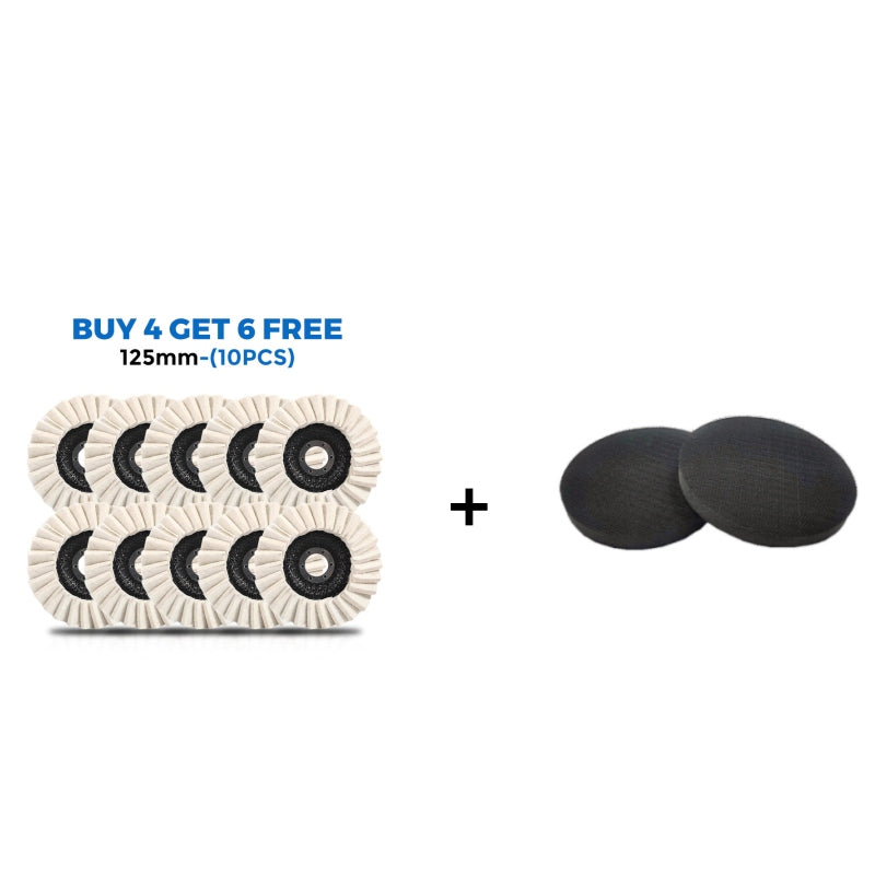 Wool Polishing Pads – 115mm & 125mm, 13,000 RPM for Angle Grinders