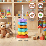Spiral Stacking Tower Toy – 6 Colors, Fine Motor Skills & Ages 1-5