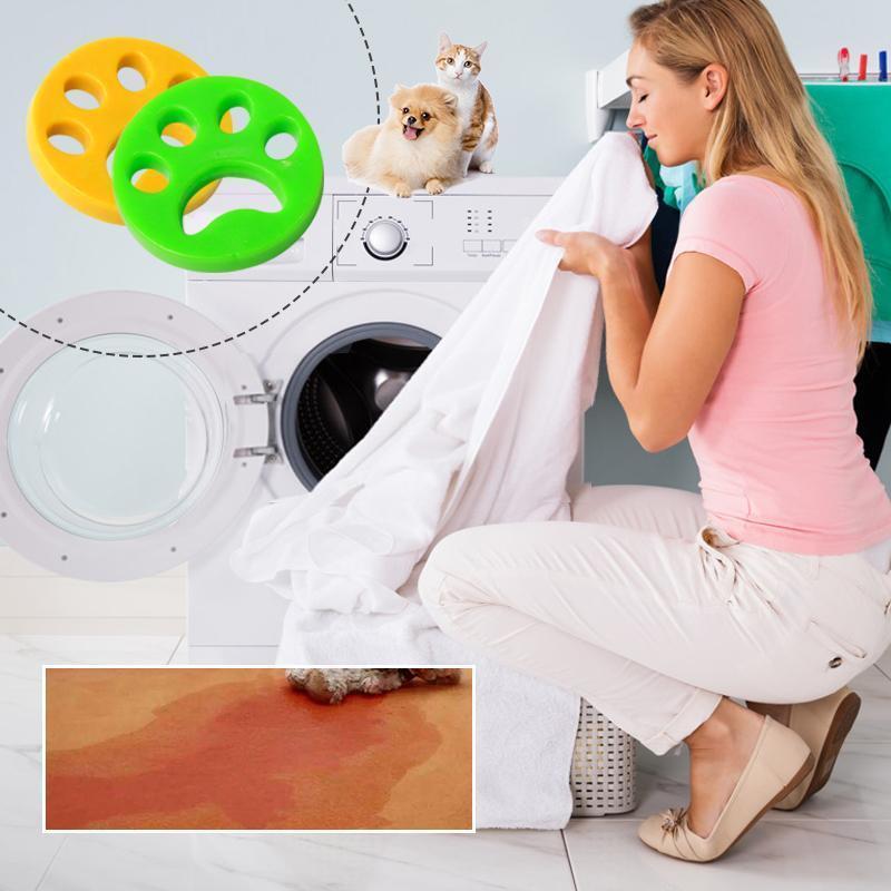 Silicone Pet Hair Remover Discs – Washer & Dryer, Reusable & 4-Pack