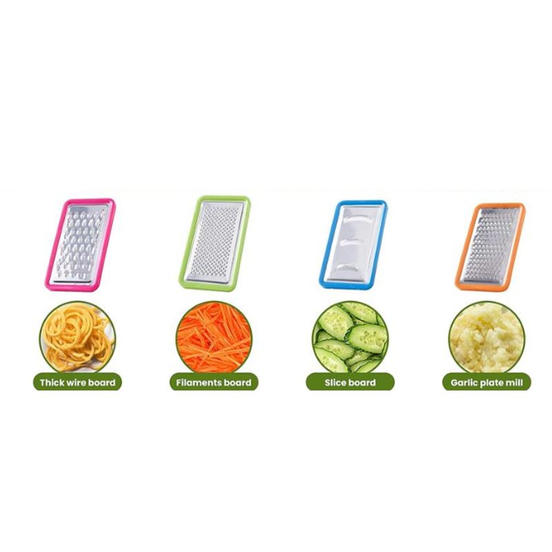 Bamboo Cutting Board Set – 4 Graters, Slide-Out Trays & 40×26cm