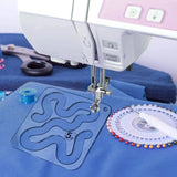 Free-Motion Quilting Stencil Set – 11 Acrylic Templates & Machine Guide