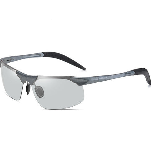 Photochromic Sunglasses – UV400 Polarized, Al-Mg Frame & Adjustable Fit