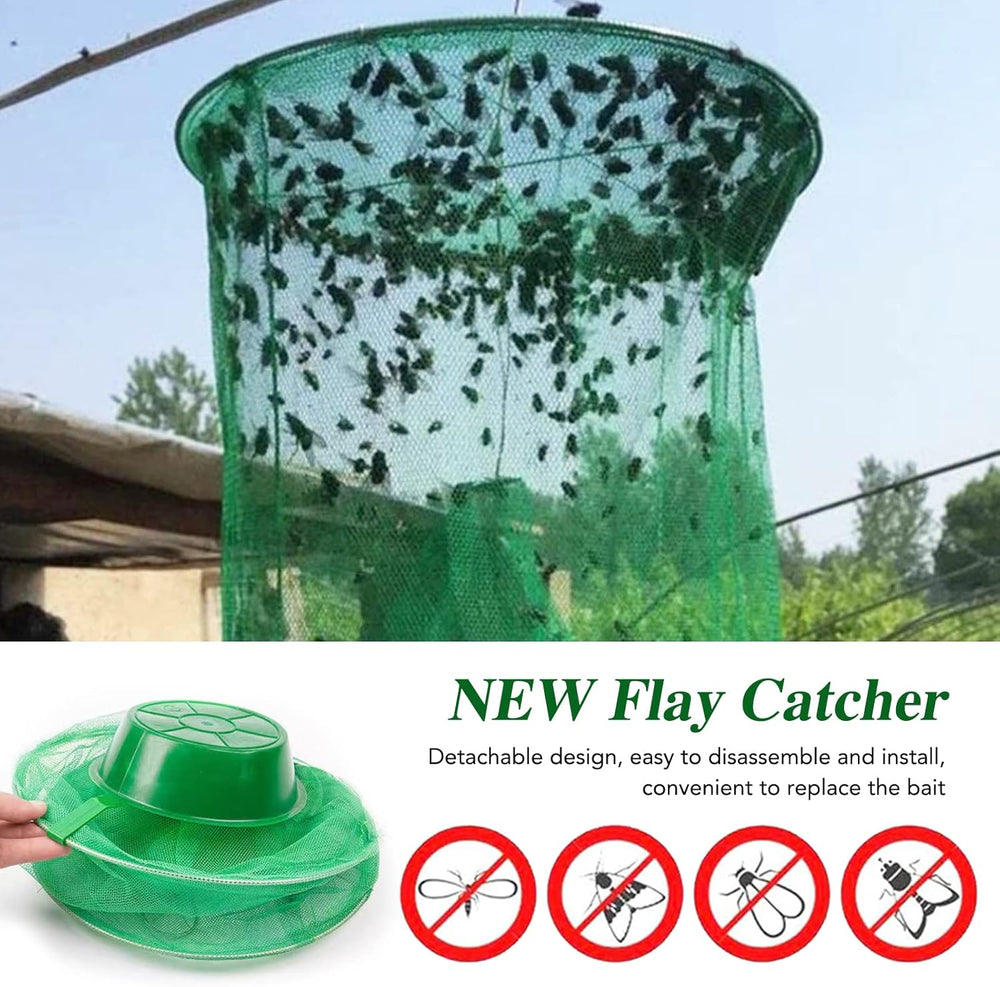 Reusable Fly Trap with Net – Poison-Free, Foldable & 2-Pack