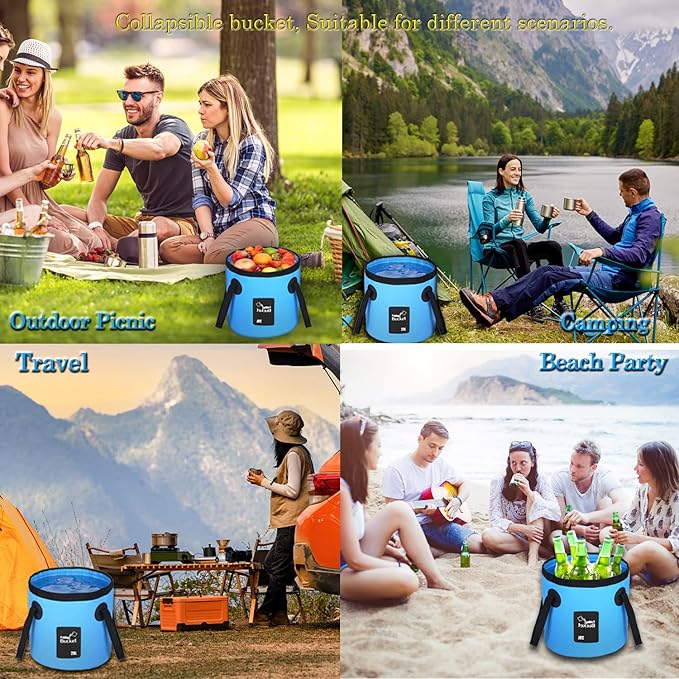 Portable USB Camping Shower – Rechargeable 2200mAh Pump, 4-5L/Min Flow & One-Button Control