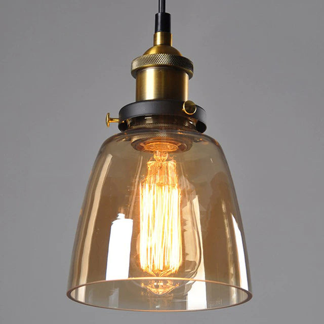 Vincent Crystal Hanging Lamp - Amber Style 1