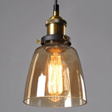 Vincent Crystal Hanging Lamp - Amber Style 1
