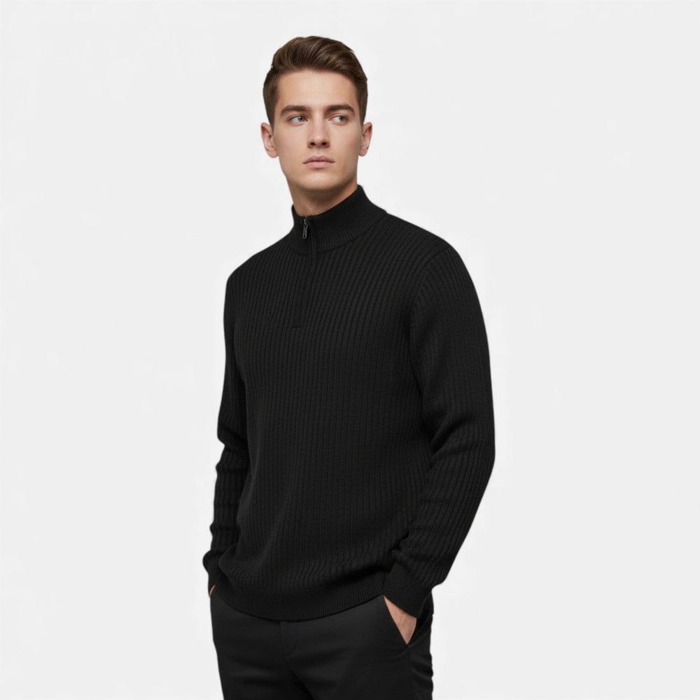 Men's zip-up cardigan, view 2