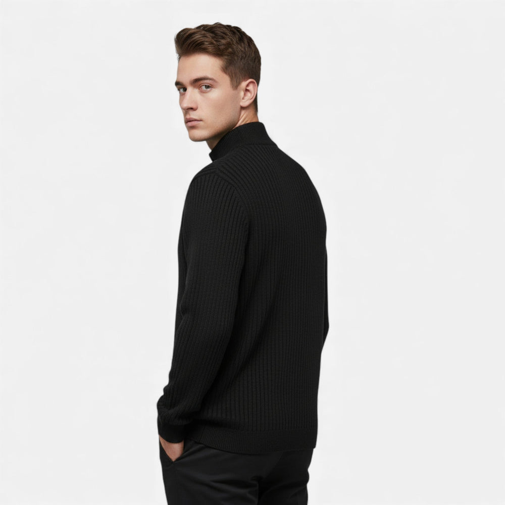 Men's zip-up cardigan, view 3