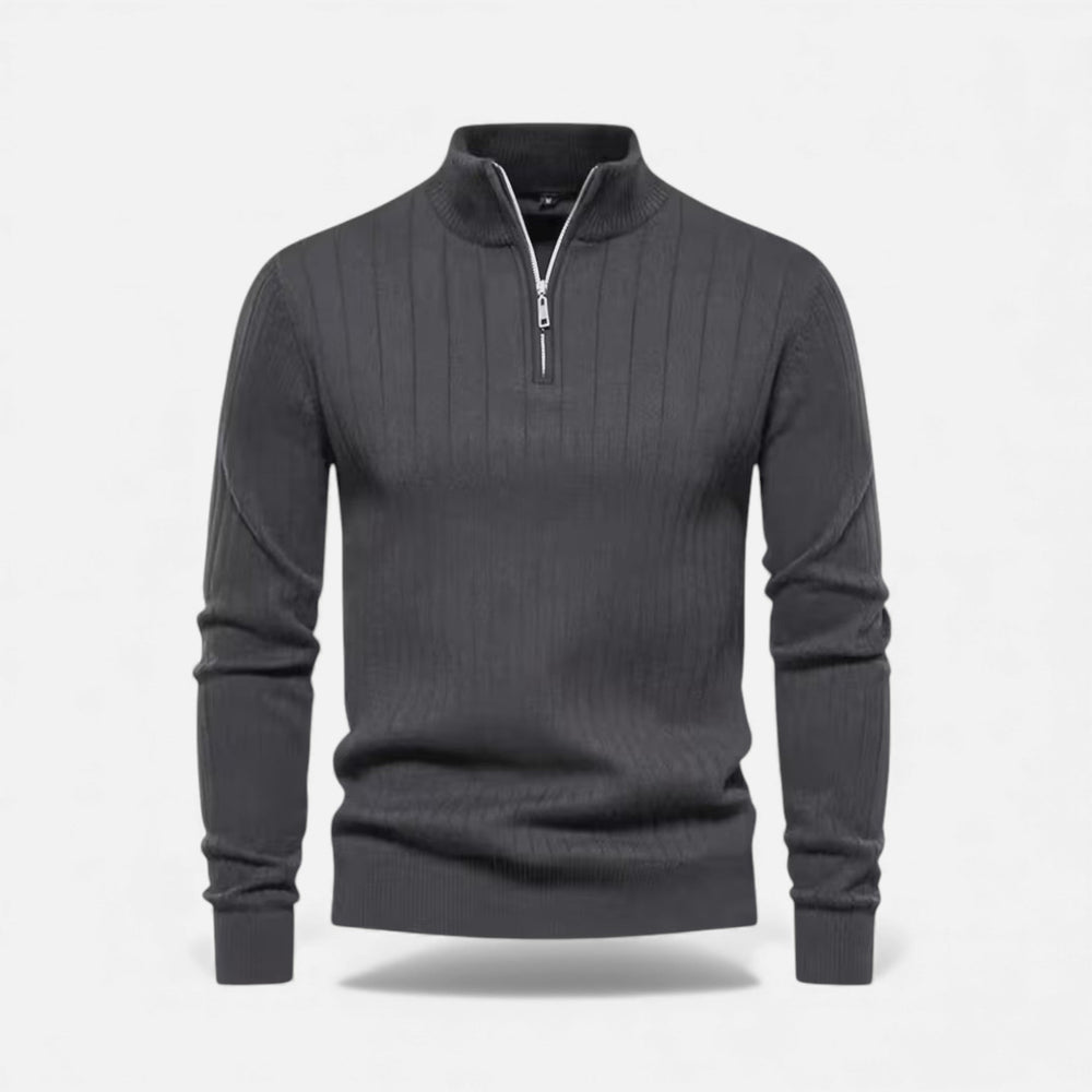 Men's zip-up cardigan, view 5