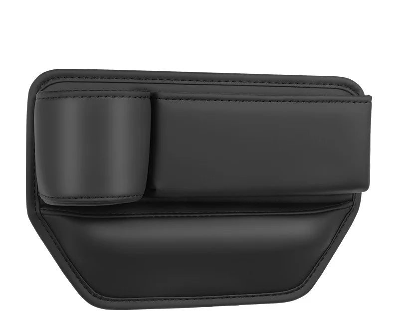 Car Seat Gap Organizer – PU Leather, Cup & Phone Holder, 2-Pack