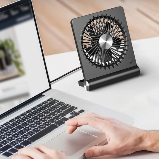 USB Desk Fan – Portable, Foldable & Desktop Clip Design