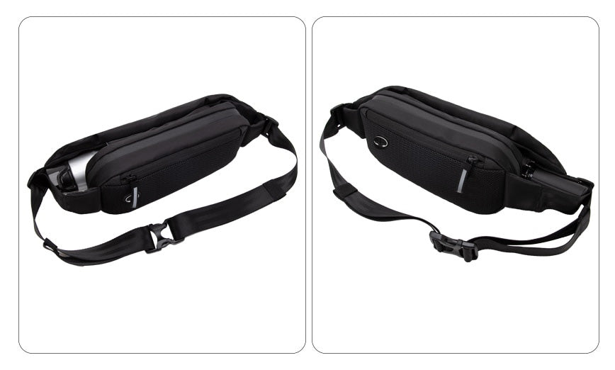 Water-Resistant Multi-Pocket Fanny Pack - Durable, Lightweight, Ideal for Travel & Outdoor Activities