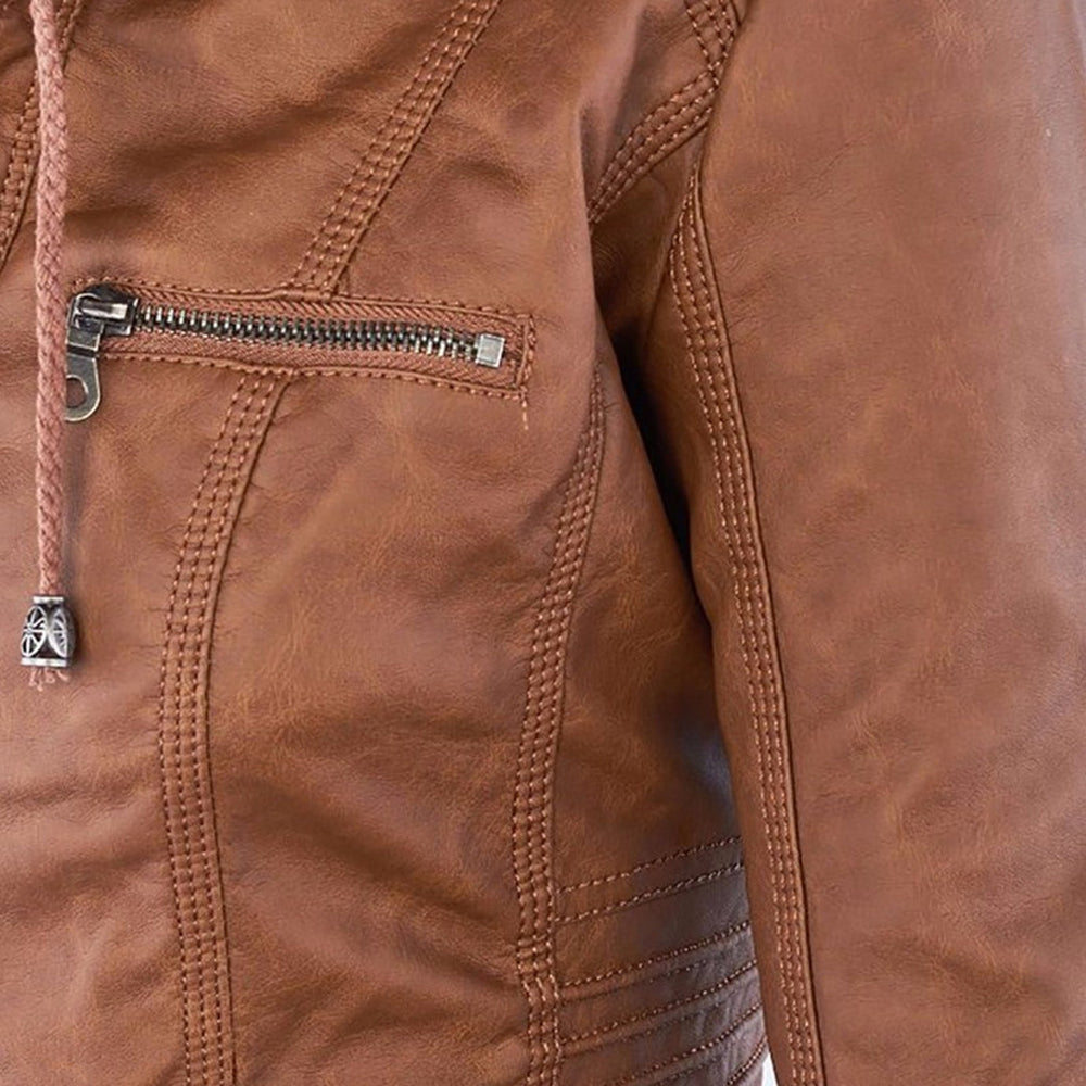 Fashionable Leather Jacket - Zara