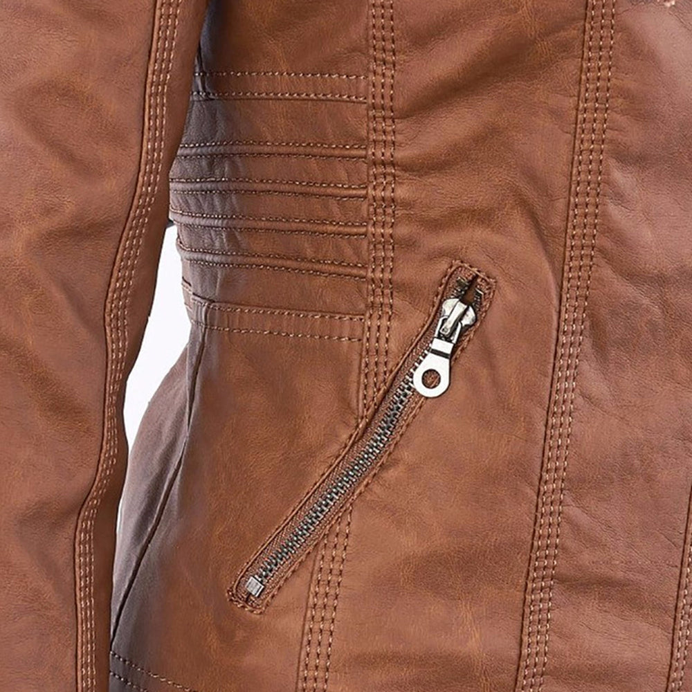 Fashionable Leather Jacket - Zara