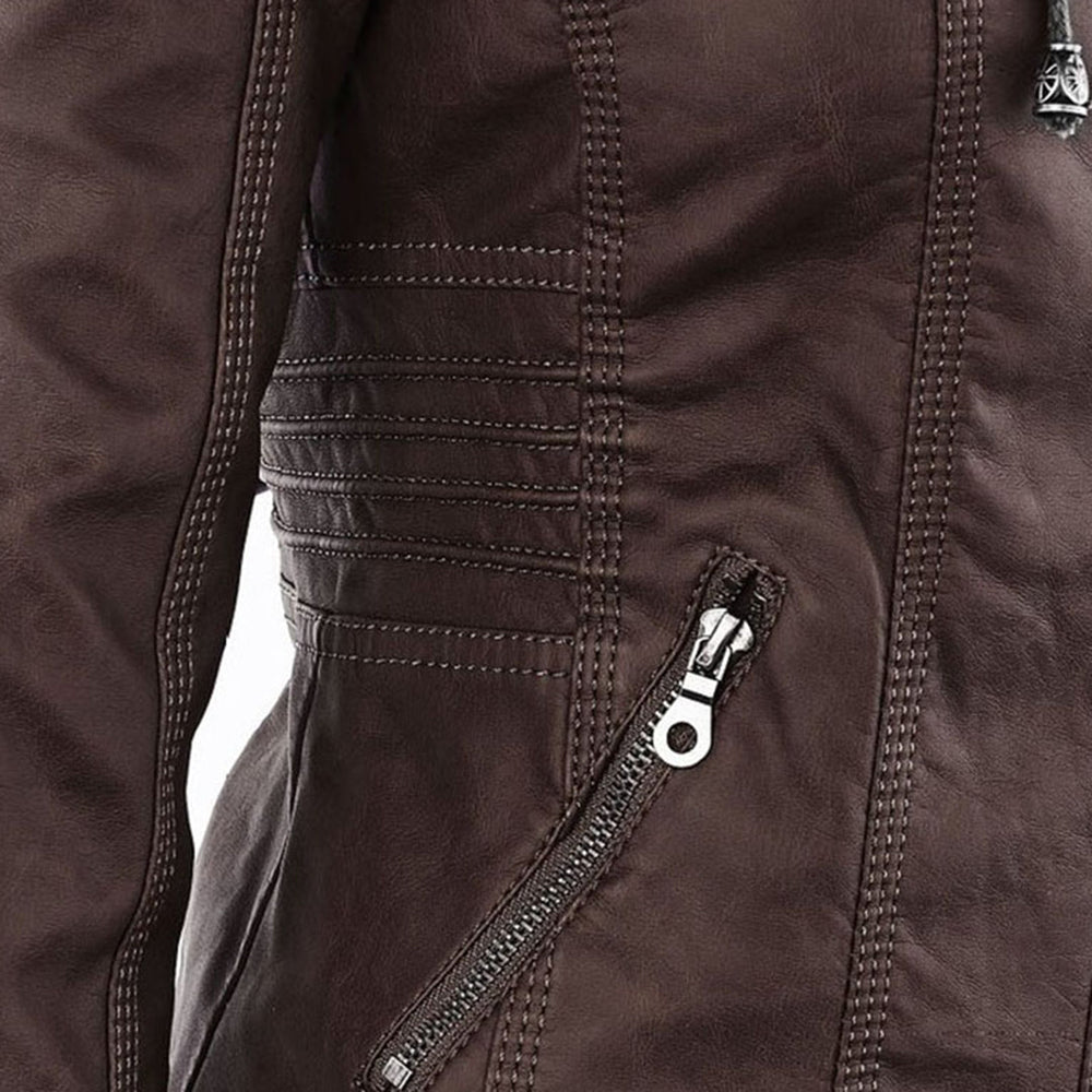 Fashionable Leather Jacket - Zara
