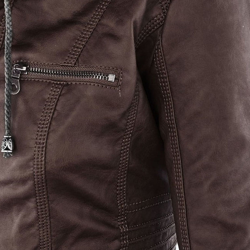 Fashionable Leather Jacket - Zara