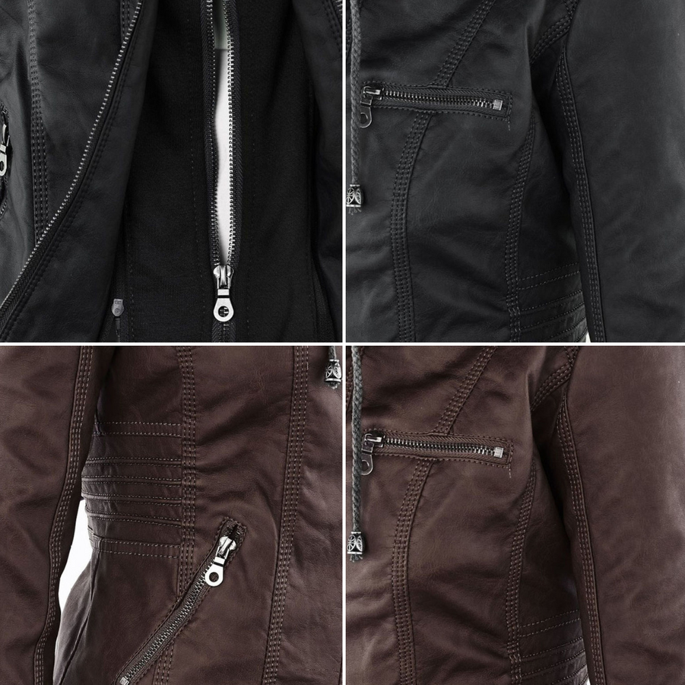 Fashionable Leather Jacket - Zara