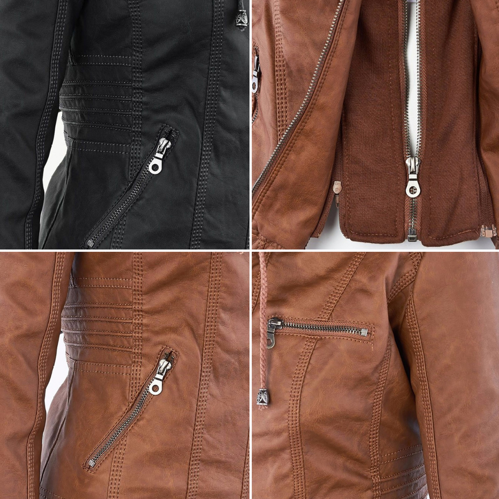 Fashionable Leather Jacket - Zara