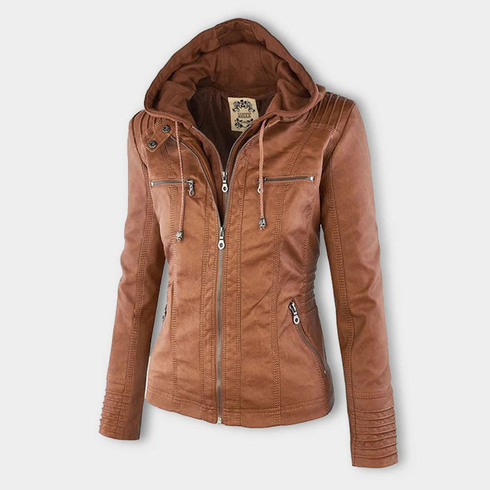 Fashionable Leather Jacket - Zara