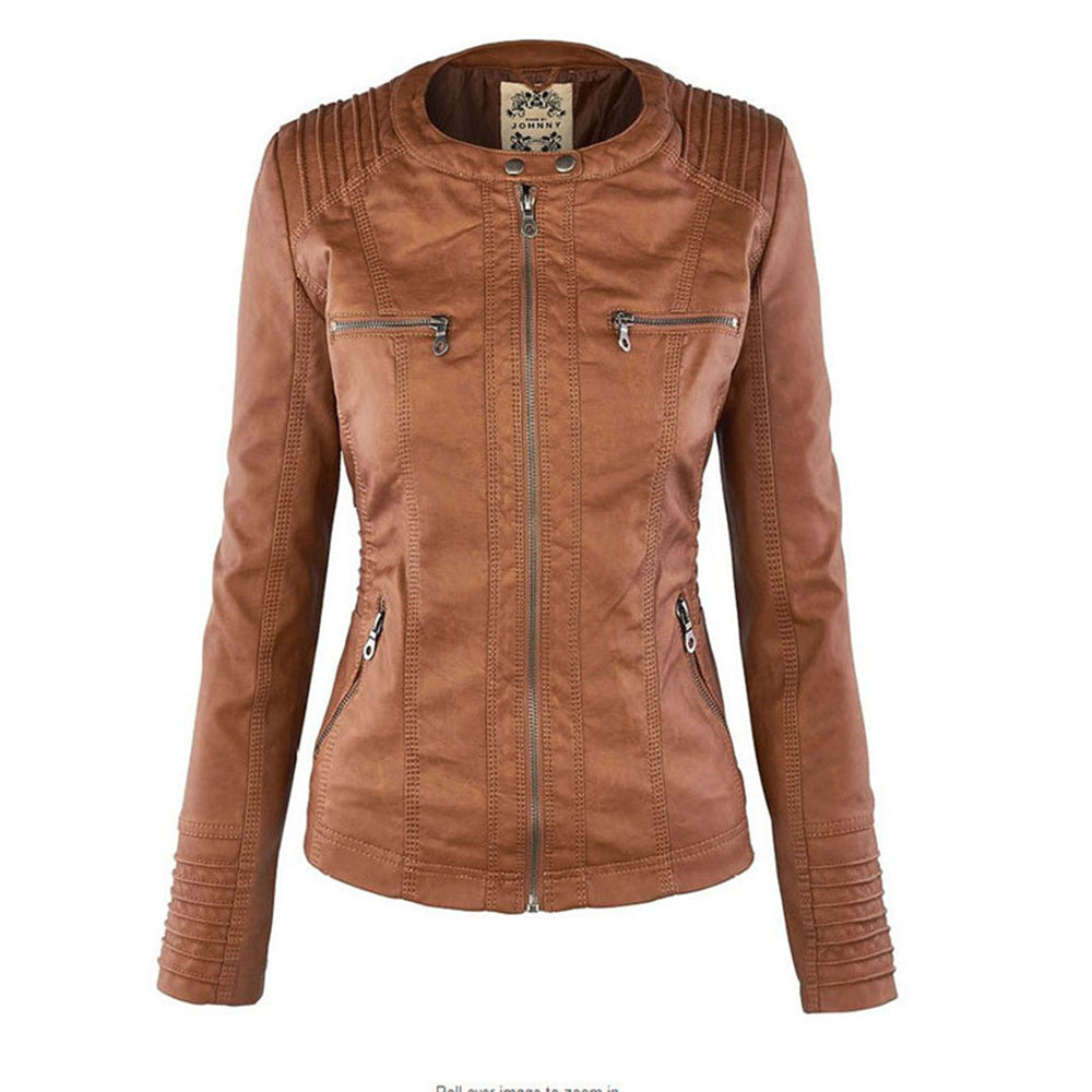 Fashionable Leather Jacket - Zara