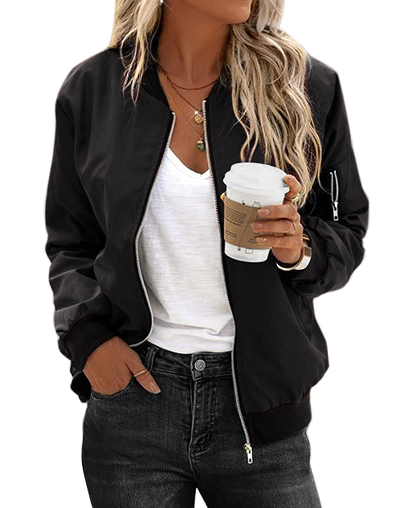 Fashionable Streetwear Bomber Jacket - Daniela