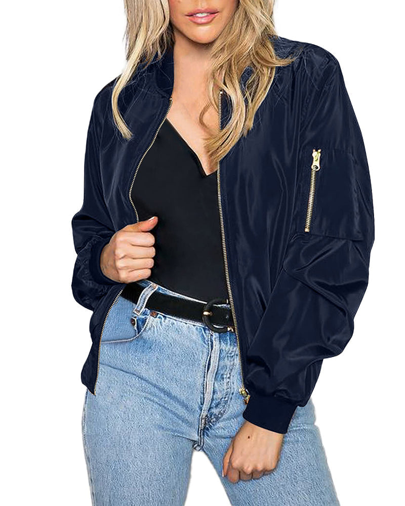 Fashionable Streetwear Bomber Jacket - Daniela