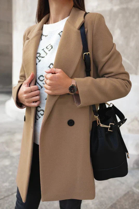 Fashionable Wool Ladies Winter Coat - Eleanor