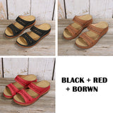 Women's Orthopedic Wedge Sandals – Arch Support, Memory Foam & Non-Slip Rubber Sole