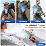 Portable Belt Clip Fan – Hands-Free Cooling, USB Rechargeable & Adjustable Speeds