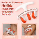 3D Muscle Massage Roller – 180° Adjustable Frame, Full-Body & Non-Slip Grip