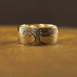 Lina Stylish Tree-of-Life Ring - Gold